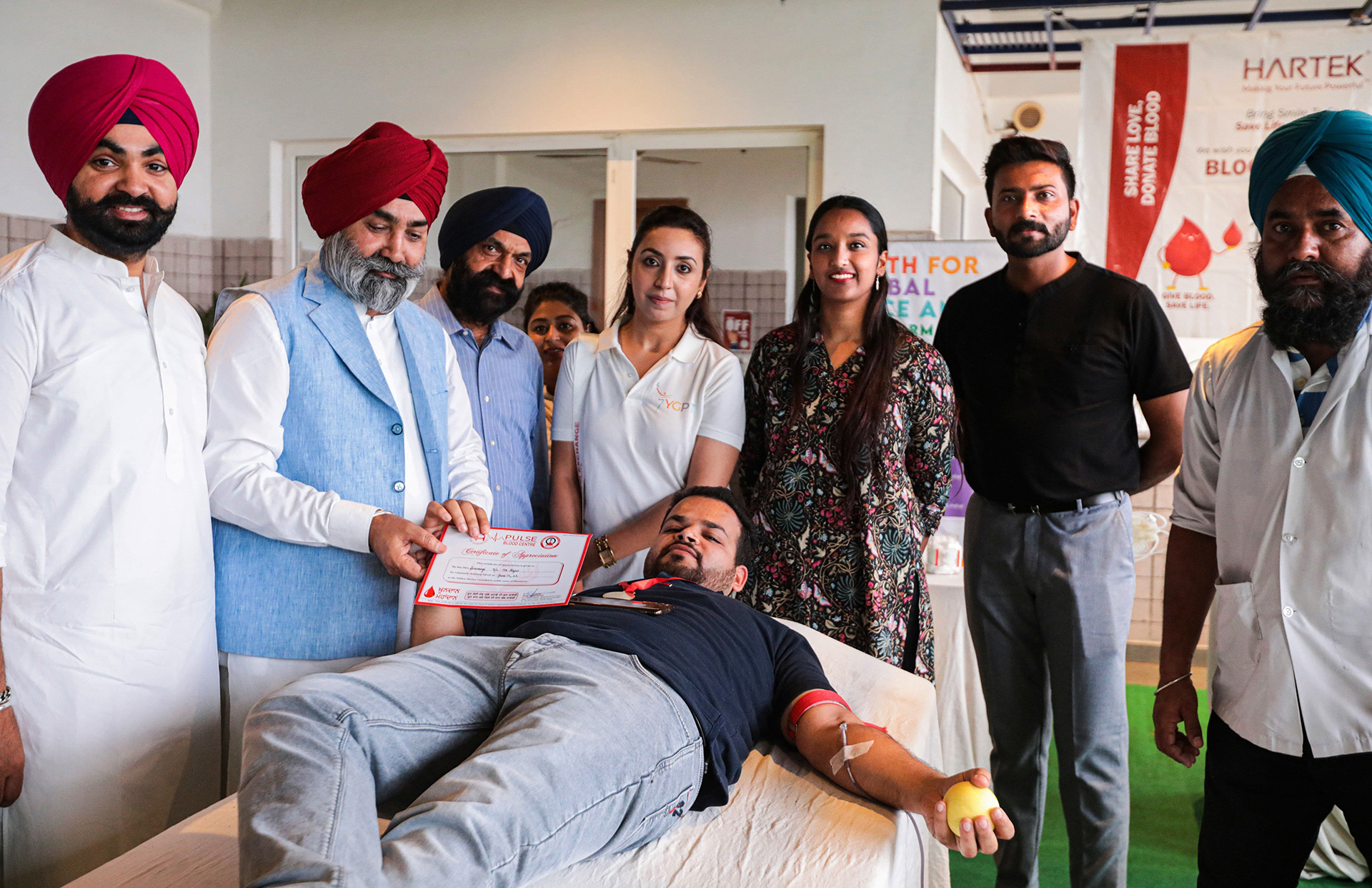 Hartek Foundation Celebrates World Blood Donor Day with a Successful Blood Donation Camp