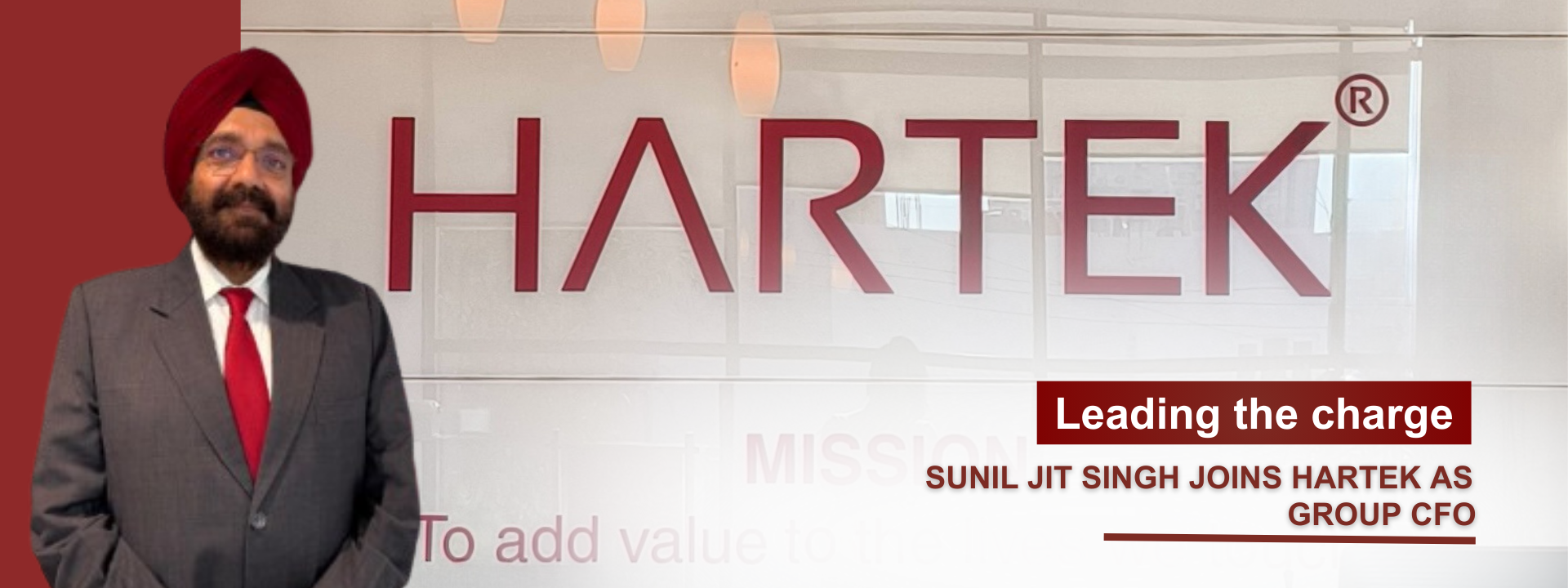 Hartek Appoints Sunil Jit Singh as Group CFO